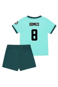 Wolves Joao Gomes #8 Babyklær Borte Fotballdrakt til barn 2025-26 Korte ermer (+ Korte bukser)